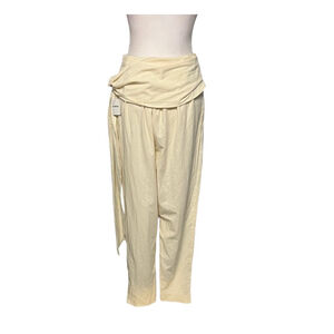 Free People Creme Lightweight Wrap Pants Size Small NWT